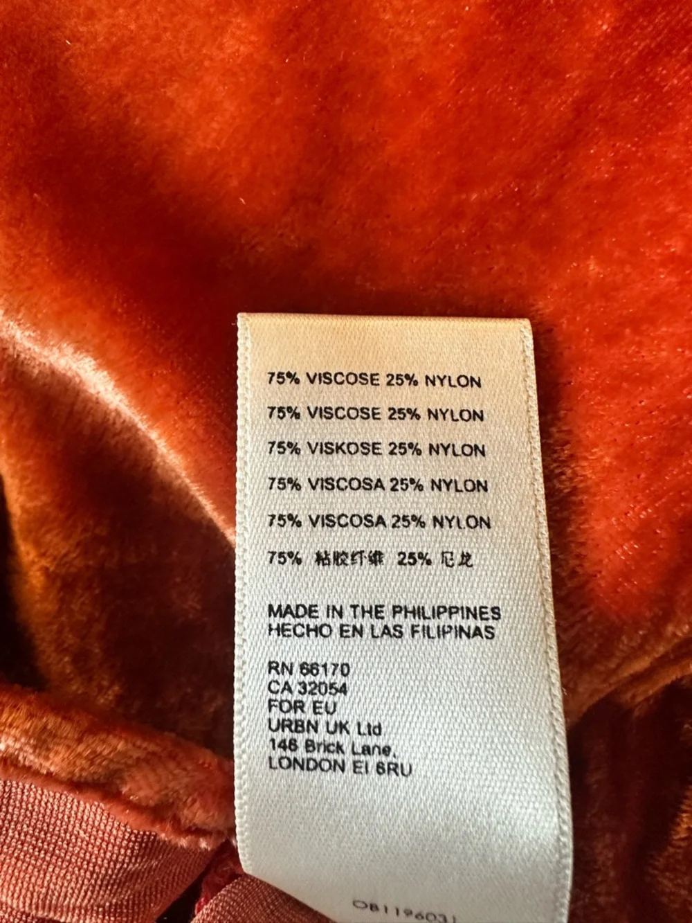 Anthropologie velvet Kristianne burnt orange button top size medium - Picture 11 of 11
